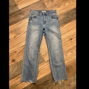 KUT FROM THE KLOTH  Crop Straight Leg Blue Denim Jeans 2 L27